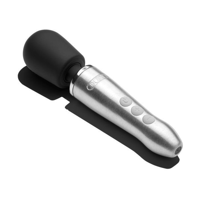 Серебристо-черный вибратор Doxy Go - 16,2 см. Фотография 2.