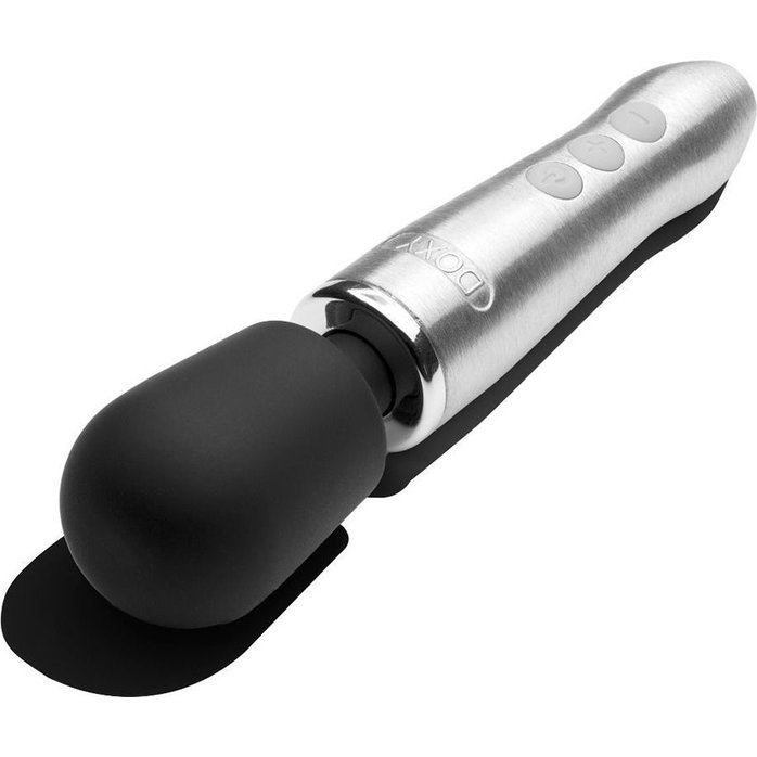 Серебристо-черный вибратор Doxy Go - 16,2 см. Фотография 3.