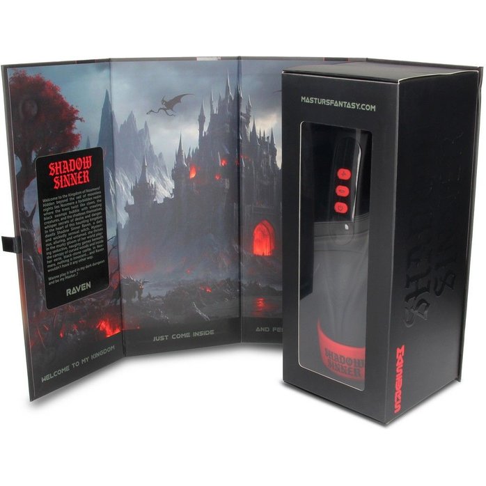 Интерактивный мастурбатор Raven с вакуумом, вибрацией и подсветкой - Masturs. Фотография 15.