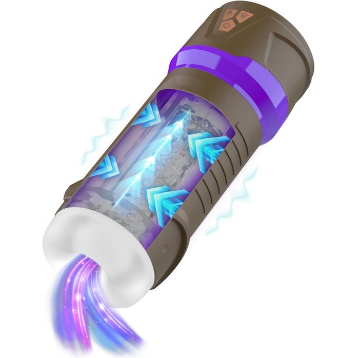 Интерактивный мастурбатор Misty с вакуумом, вибрацией и сжатием - Masturs. Фотография 2.