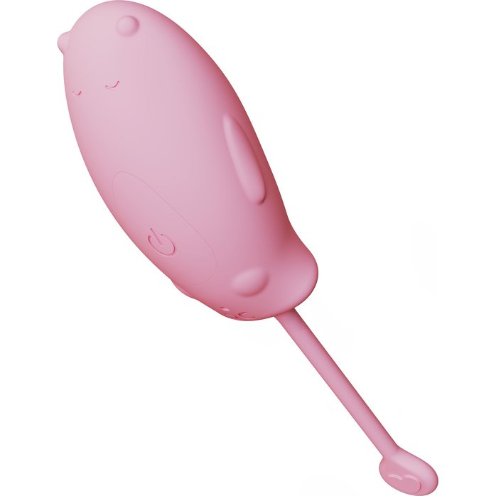 Розовое силиконовое виброяйцо с пультом ДУ. Фотография 4.