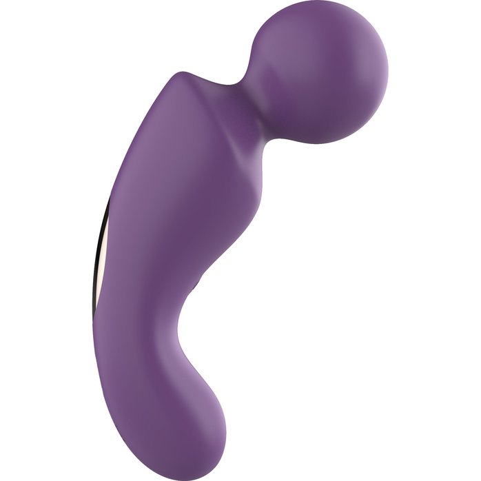 Фиолетовый изогнутый wand-вибратор. Фотография 2.