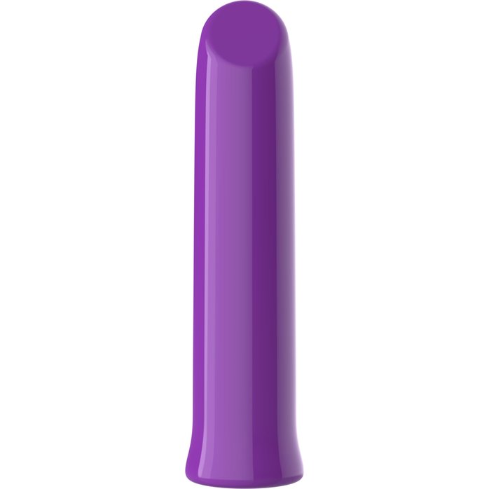 Фиолетовый перезаряжаемый мини-вибратор - 13,7 см. Фотография 3.