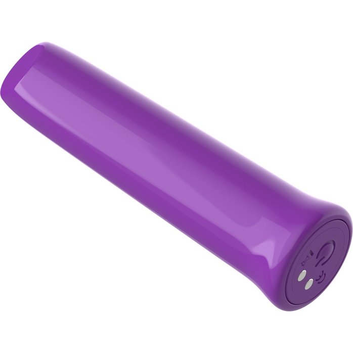 Фиолетовый перезаряжаемый мини-вибратор - 13,7 см. Фотография 4.