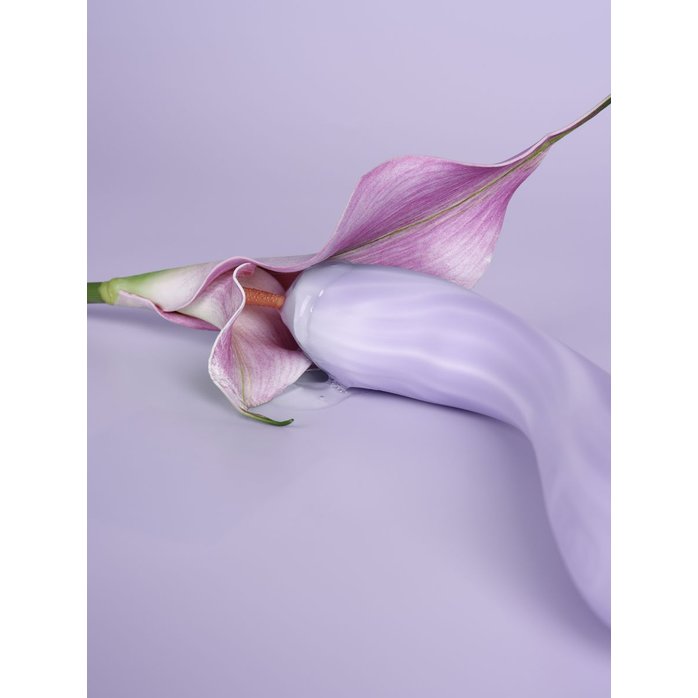 Сиреневый интерактивный вибростимулятор с функцией нагрева Margot - 21 см. Фотография 17.