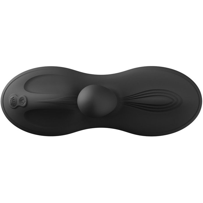 Черная виброподушка с функцией нагрева Flora. Фотография 5.