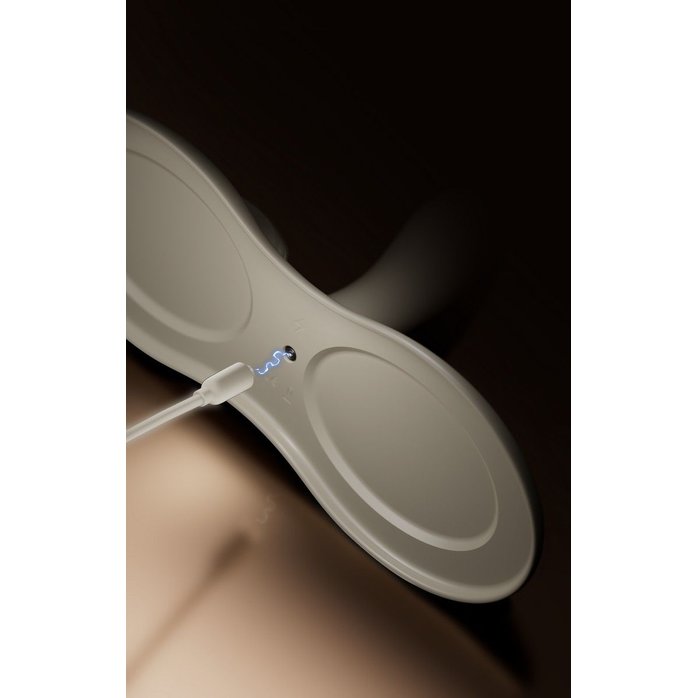 Белая виброподушка с функцией нагрева Flora. Фотография 11.