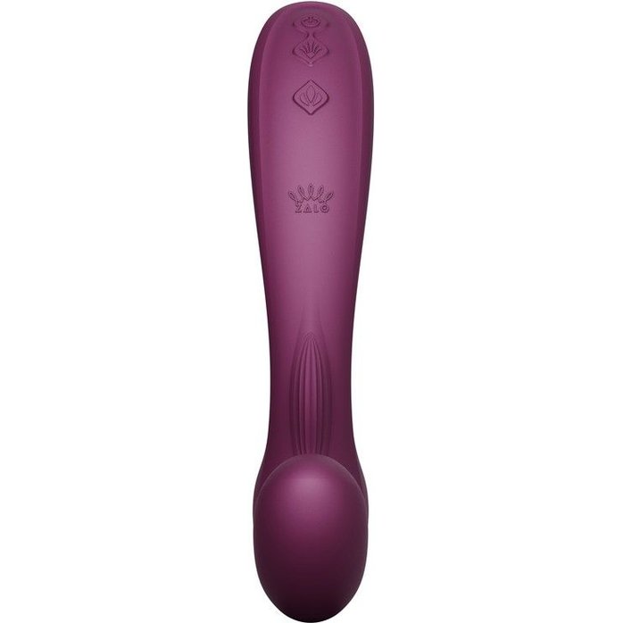 Фиолетовый вибромассажёр G-зоны Talis с пульсацией, вакуумной стимуляцией и функцией нагрева. Фотография 4.
