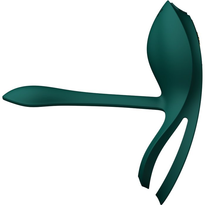 Зеленое эрекционное виброкольцо Bayek с пультом ДУ. Фотография 3.