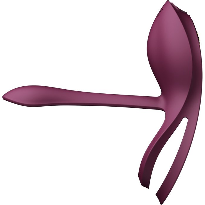 Фиолетовое эрекционное виброкольцо Bayek с пультом ДУ. Фотография 3.