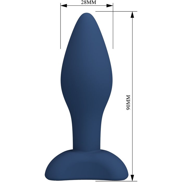 Синяя анальная пробка Bulb Plug S - 9 см - Mr.Play. Фотография 7.