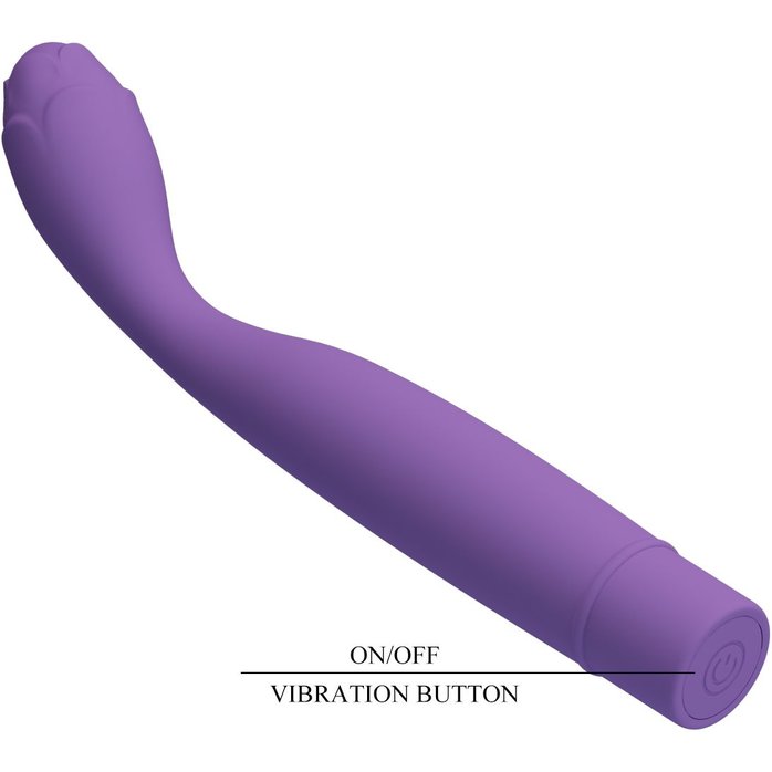 Сиреневый вибростимулятор зоны G Hilary - 18,5 см - Pretty Love. Фотография 7.