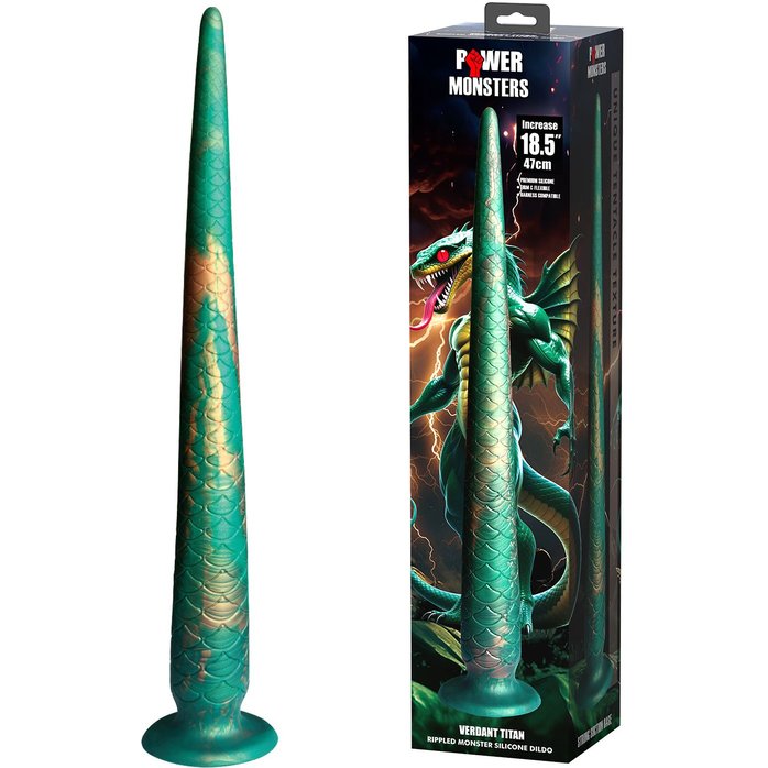 Стимулятор-гигант на присоске Verdant Titan - 47 см. Фотография 2.