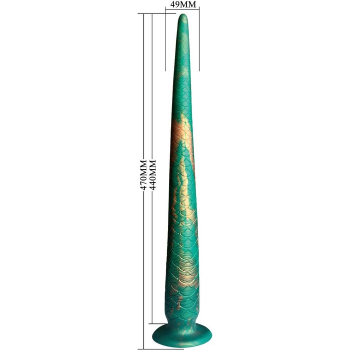 Стимулятор-гигант на присоске Verdant Titan - 47 см. Фотография 6.