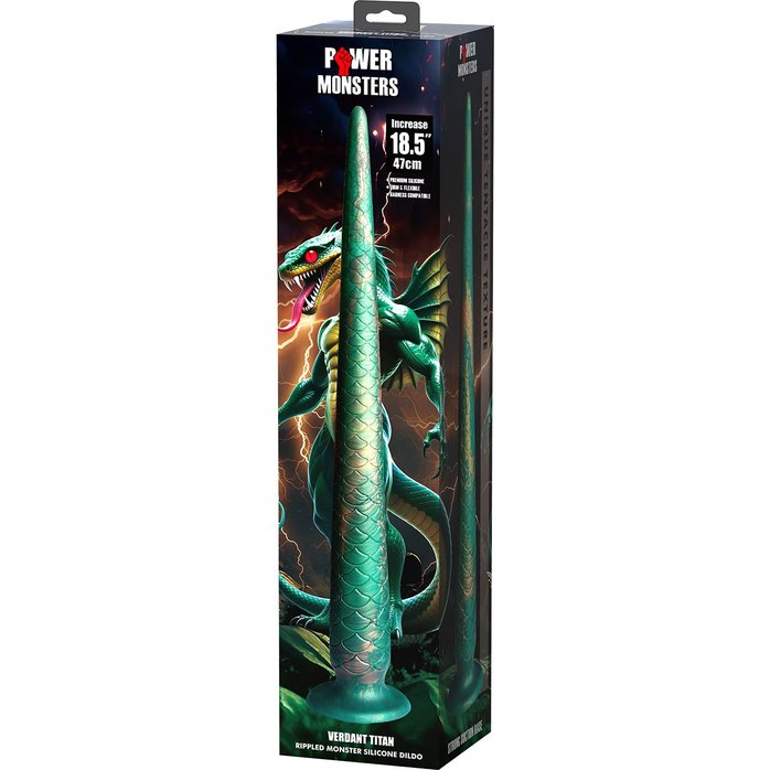 Стимулятор-гигант на присоске Verdant Titan - 47 см. Фотография 7.