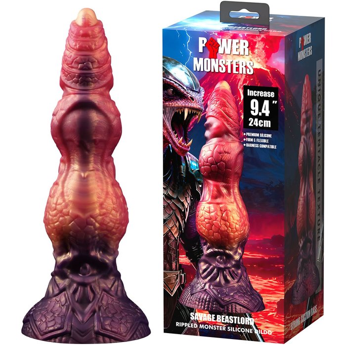 Фаллоимитатор-гигант на присоске Savage Beastlord - 24 см. Фотография 2.