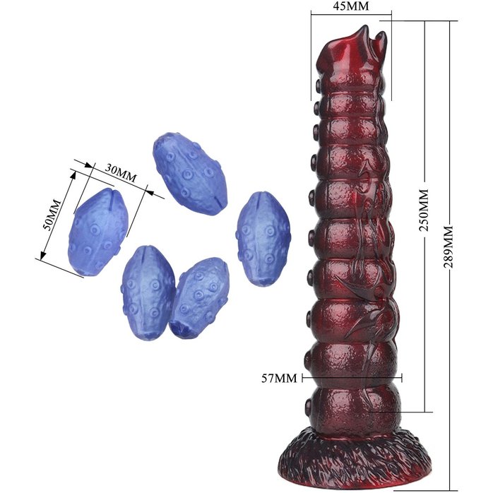 Яйцеродящий фаллоимитатор на присоске Voidclaw Brute - 28,9 см. Фотография 6.