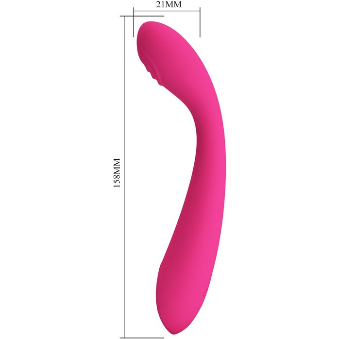 Розовый массажёр с мощной вибрацией Jessica - 15,8 см - Pretty Love. Фотография 5.