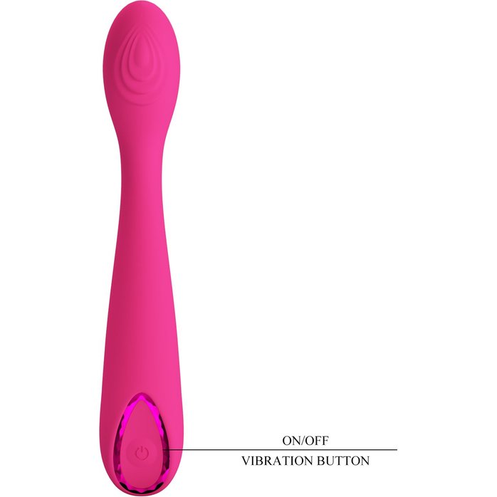 Розовый массажёр с мощной вибрацией Jessica - 15,8 см - Pretty Love. Фотография 6.