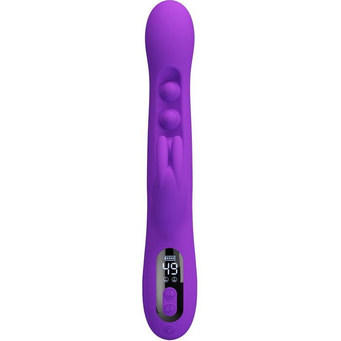 Фиолетовый вибростимулятор-кролик с шариками для точки G Sabien - 24 см - Pretty Love. Фотография 3.