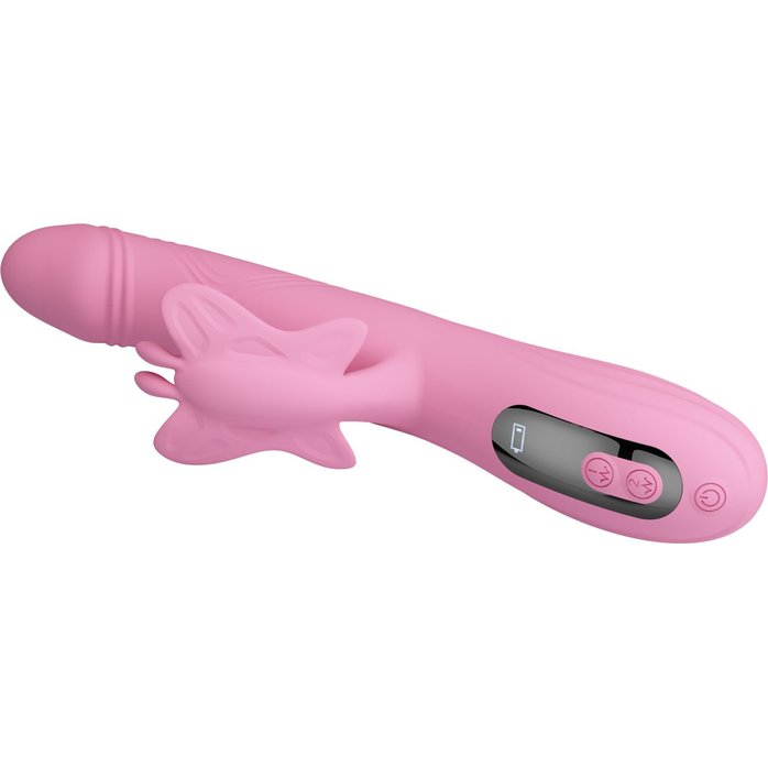 Нежно-розовый вибростимулятор-кролик Abella - 24 см - Pretty Love. Фотография 6.