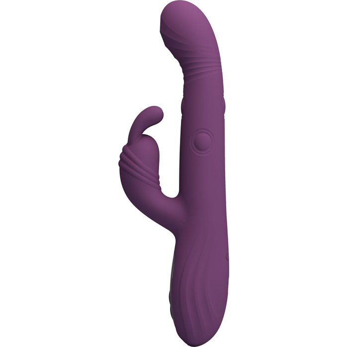 Фиолетовый вибромассажёр-кролик Dee - 23,9 см. Фотография 4.