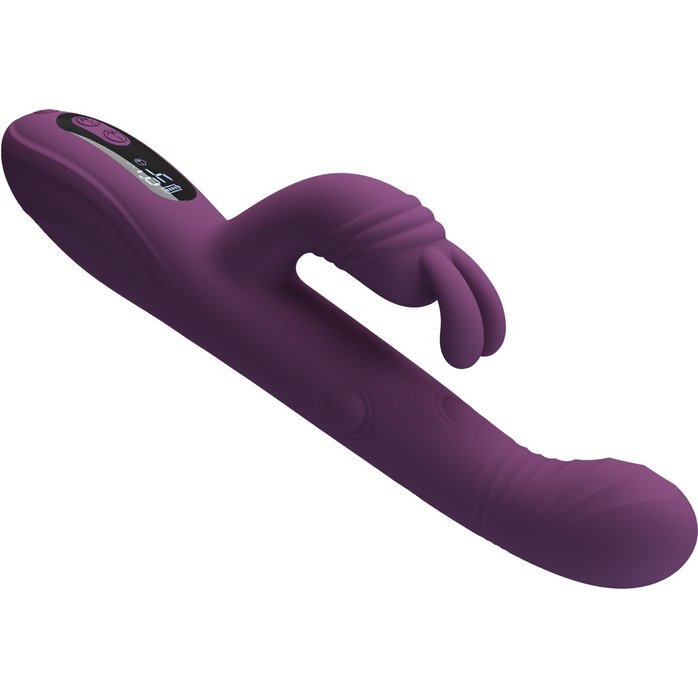 Фиолетовый вибромассажёр-кролик Dee - 23,9 см. Фотография 5.