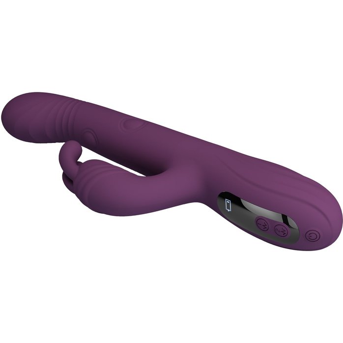 Фиолетовый вибромассажёр-кролик Dee - 23,9 см. Фотография 7.