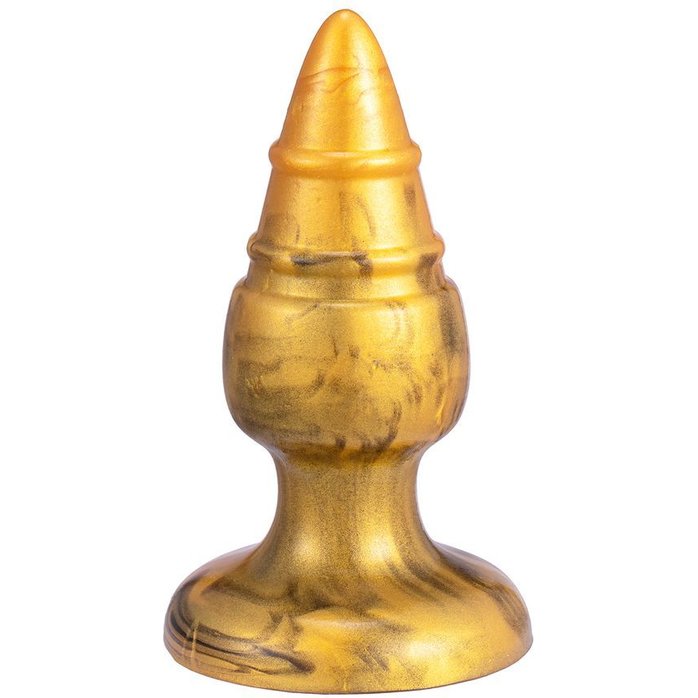 Золотистая анальная втулка SILEXD Fantasy Goldy - 9,2 см - SILEXD