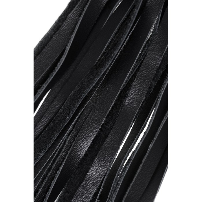 Плеть с белой рукоятью и чёрными хлыстами - 50 см. Фотография 6.