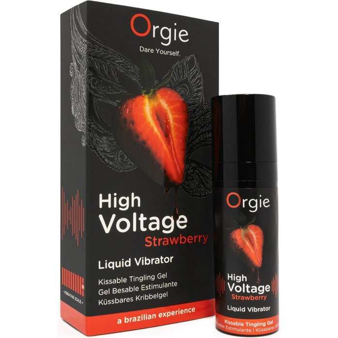 Жидкий вибратор Orgie High Voltage Strawberry - 15 мл