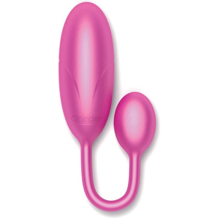 Розовое тихое виброяйцо с управлением через приложение