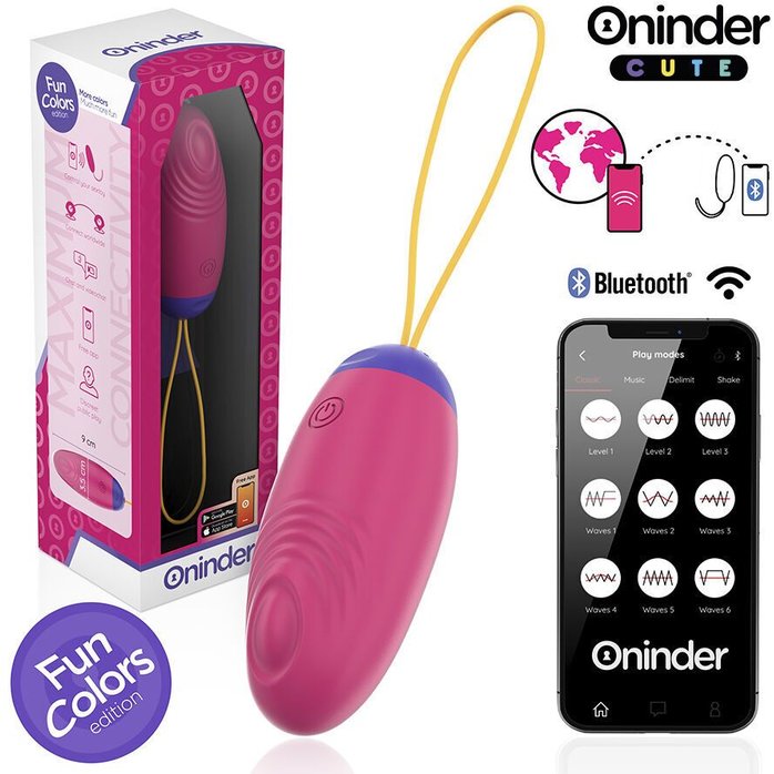 Розовое виброяйцо с функцией постукивания и управлением через приложение. Фотография 4.