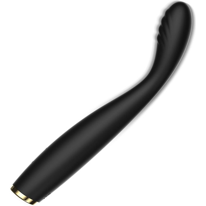 Черный гибкий вибратор для точки G - 19,1 см. Фотография 2.
