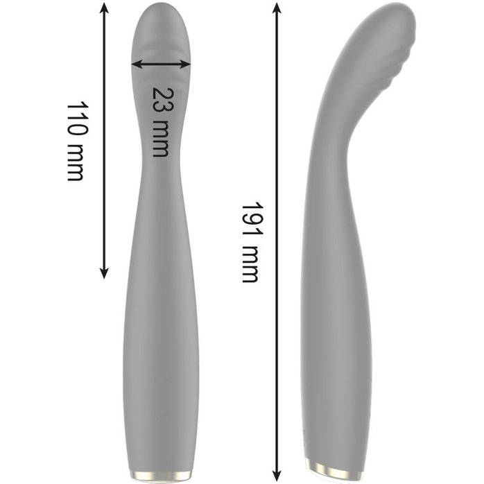 Черный гибкий вибратор для точки G - 19,1 см. Фотография 5.