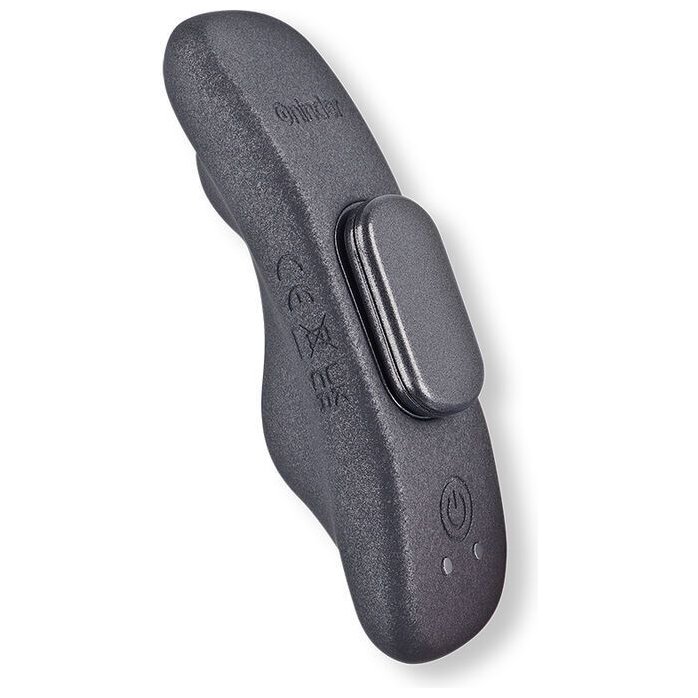 Черный перезаряжаемый вибратор в трусики с управлением через приложение