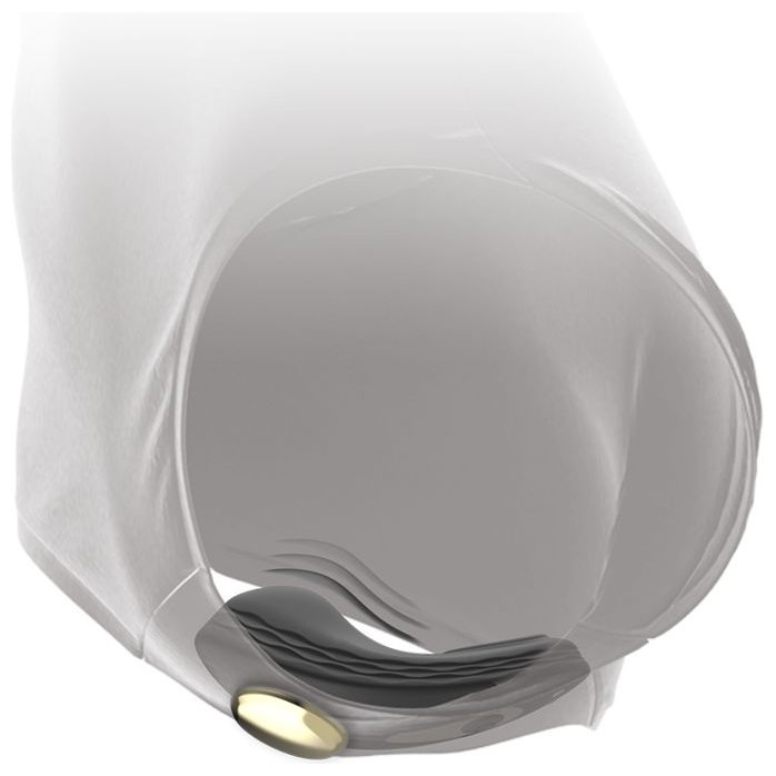 Черный перезаряжаемый вибратор в трусики с пультом ДУ. Фотография 8.