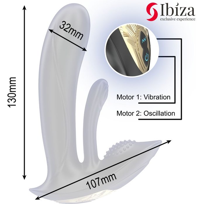 Черный вибратор для ношения с 10 режимами вибрации и колебаний. Фотография 7.