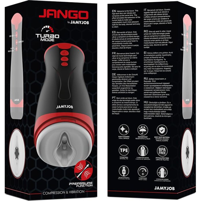 Мастурбатор-вагина с вибрацией и давлением. Фотография 3.