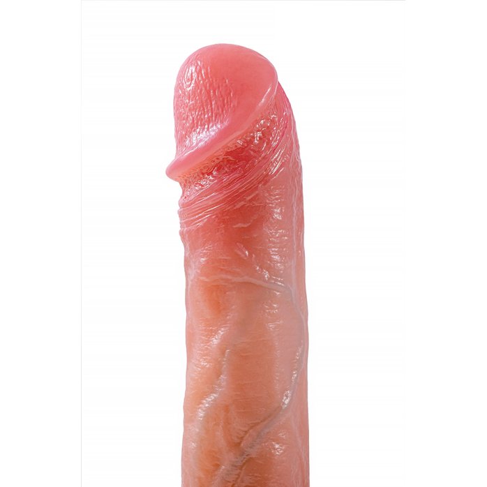 Телесный реалистичный вибратор-ротатор - 22,5 см - Mr.Baton. Фотография 3.
