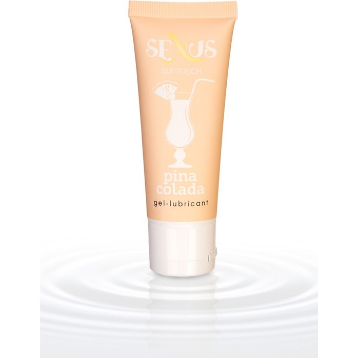 Гель-лубрикант на водной основе с ароматом Пина Колада Silk Touch Pina Colada - 50 мл - Sexus Lubricant. Фотография 2.