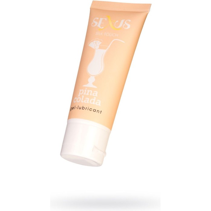 Гель-лубрикант на водной основе с ароматом Пина Колада Silk Touch Pina Colada - 50 мл - Sexus Lubricant. Фотография 4.