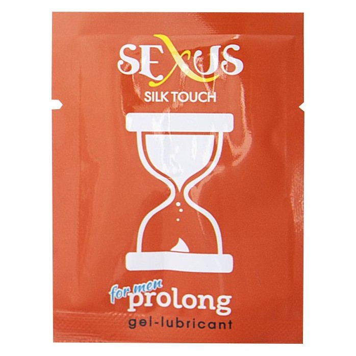 Набор из 50 пробников продлевающей гель-смазки на водной основе Silk Touch Prolong по 6 мл. каждый - Sexus Lubricant. Фотография 2.