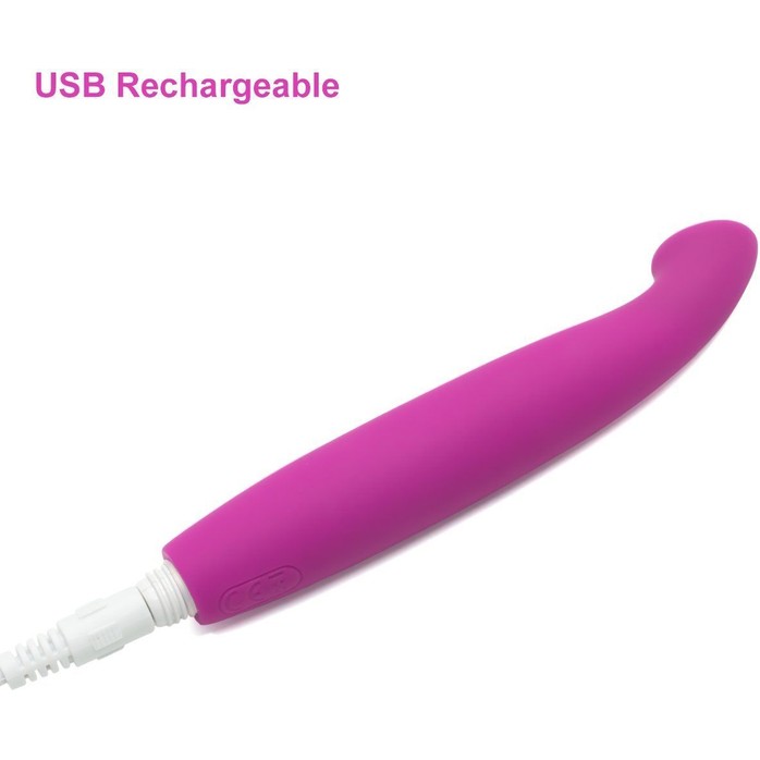 Фиолетовый вибростимулятор G-точки Sara Purple - 14,5 см. Фотография 2.