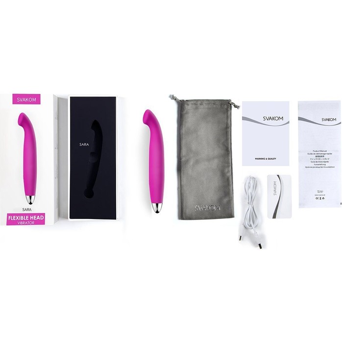 Фиолетовый вибростимулятор G-точки Sara Purple - 14,5 см. Фотография 3.