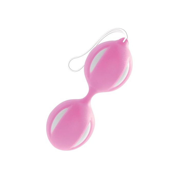 Розово-белые вагинальные шарики