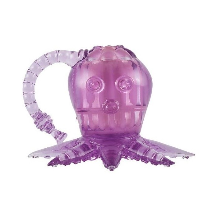 Фиолетовый вибростимулятор в виде осьминога