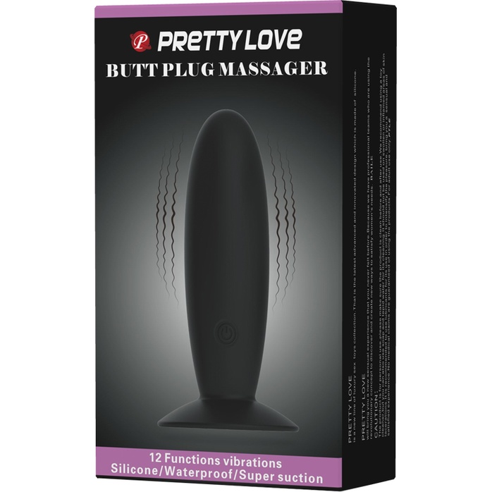 Анальная пробка с вибрацией Butt Plug Massager - 11 см - Pretty Love. Фотография 7.