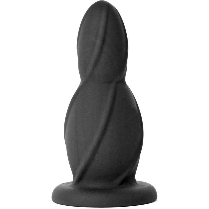 Чёрная анальная пробка Buttplug Medium - 11,4 см - Shots Toys