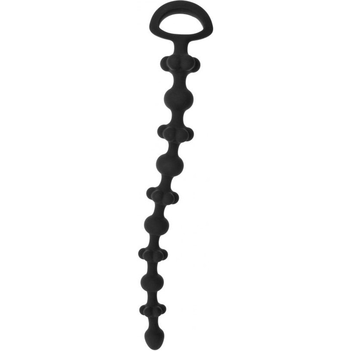 Чёрная анальная цепочка Royal Chain - 26 см - Mjuze